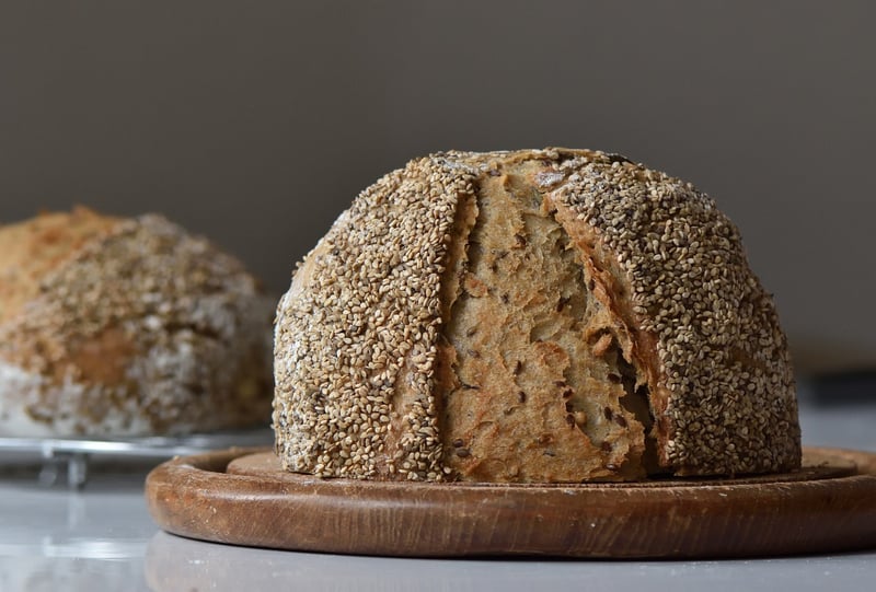 Sesame Crusted Pizza